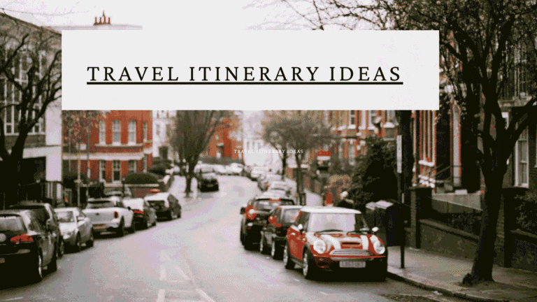 travel itinerary ideas