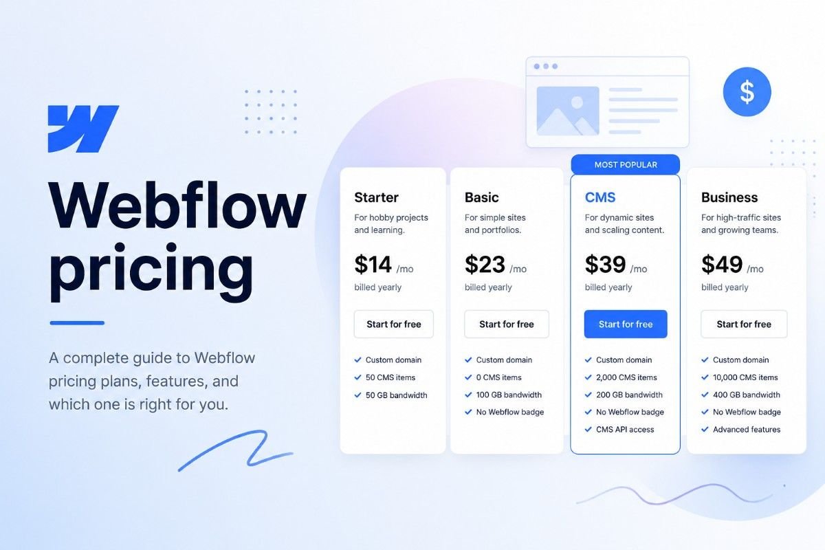 Webflow pricing