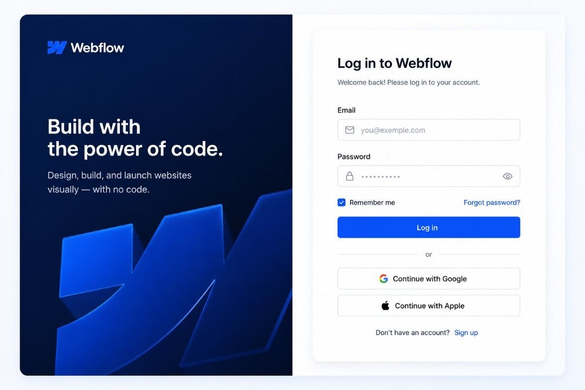 Webflow Login