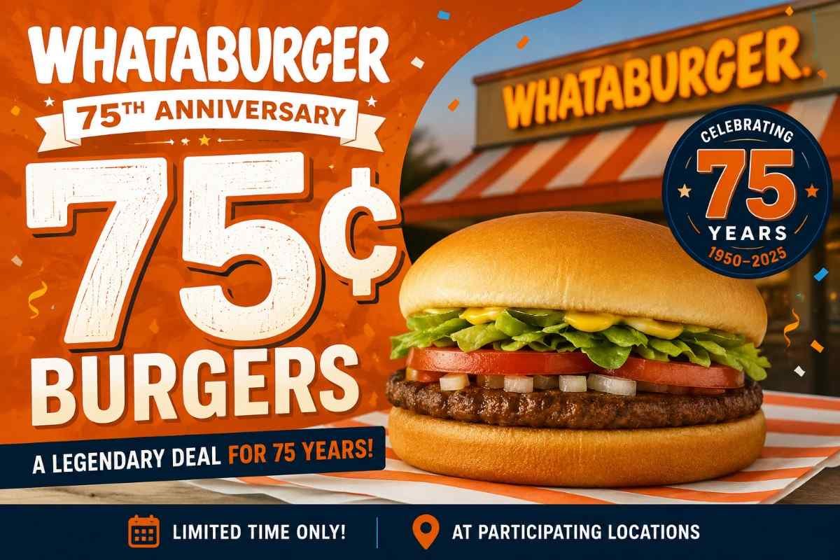 Whataburger Anniversary 75 Cent Burgers: Great Savings but Short-Lived Deal 1 Whataburger Anniversary 75 Cent Burgers